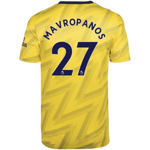 Camiseta Arsenal NO.27 Mavropanos 2ª 2019-2020 Amarillo